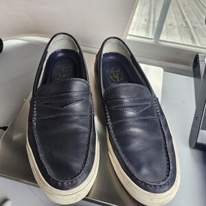 Cole Haan Pinch Maine Classic GrandOs Blue Leather Penny Loafers 9.5 Boat Preppy